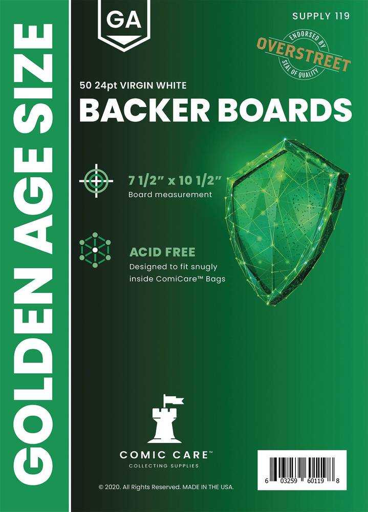 Comicare Golden Boards (Pack Of 50)