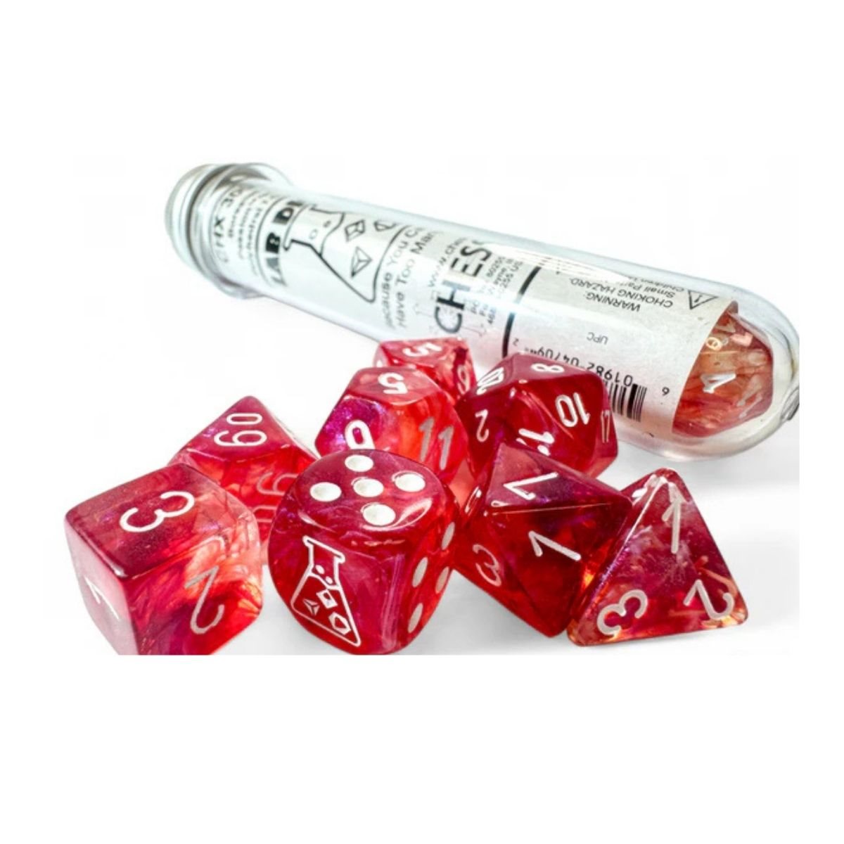 Lab Dice 9: Borealis Passion/White Luminary 8pc Set