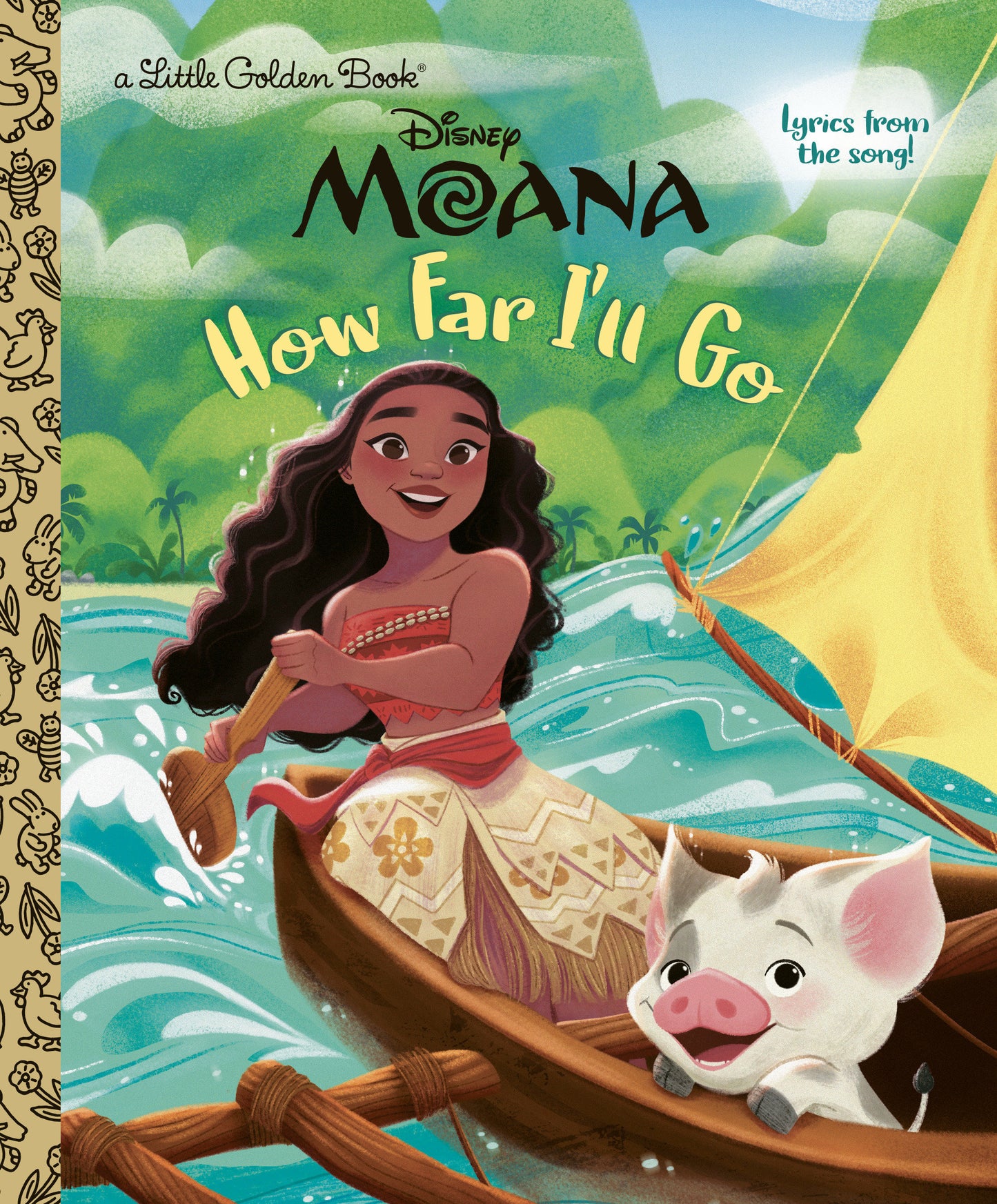Little Golden Book Disney Moana How Far I'll Go