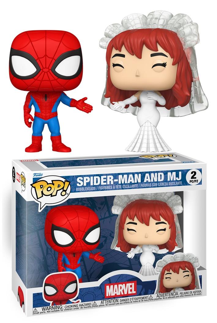 Pop Marvel Superhero Couples Spider-Man & Mary Jane 2 Pk Figure
