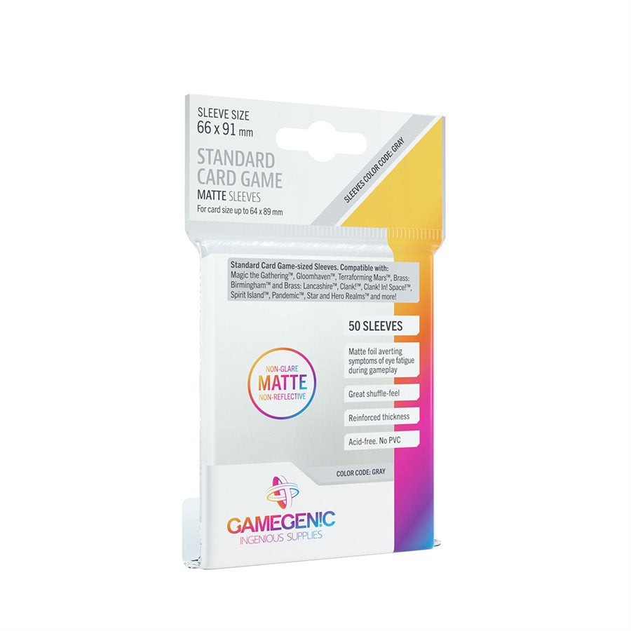 Gamegenic Clear Matte Standard Sleeves