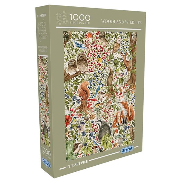 Art File Collection: Woodland Wildlife 1000pc Puzzle