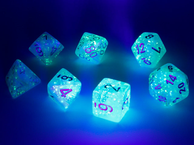 Luminary Sky/Silver 7pc Dice Set