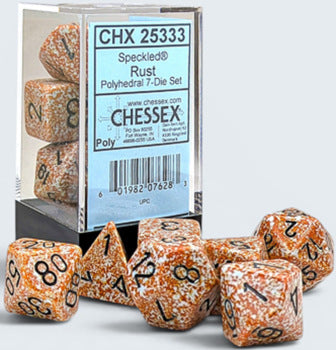 Speckled Rust 7pc Dice Set