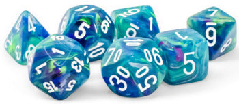Festive Waterlily/White Mega-hedral 7-Die Set