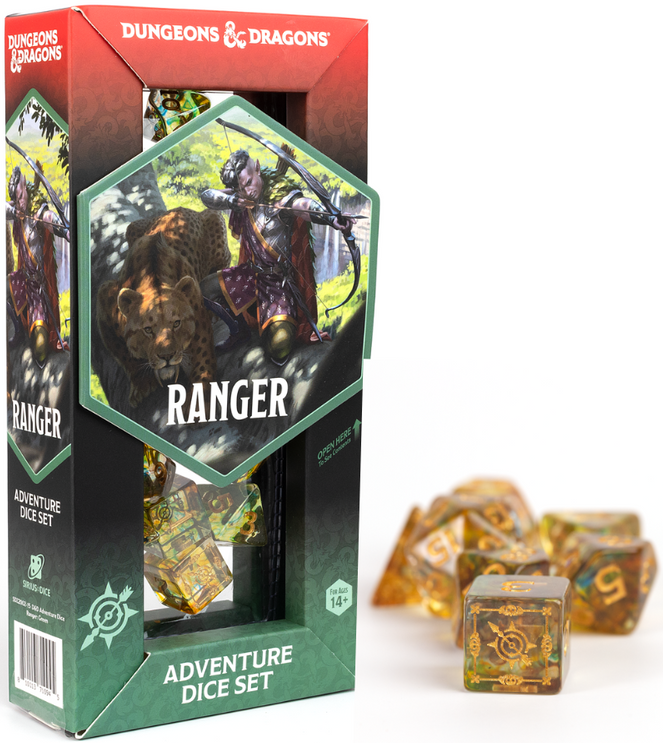 D&D Adventure Dice: Ranger - Green/Multi 17pc Set