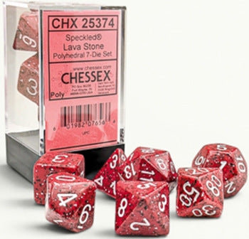 Speckled Lava Stone 7pc Dice Set