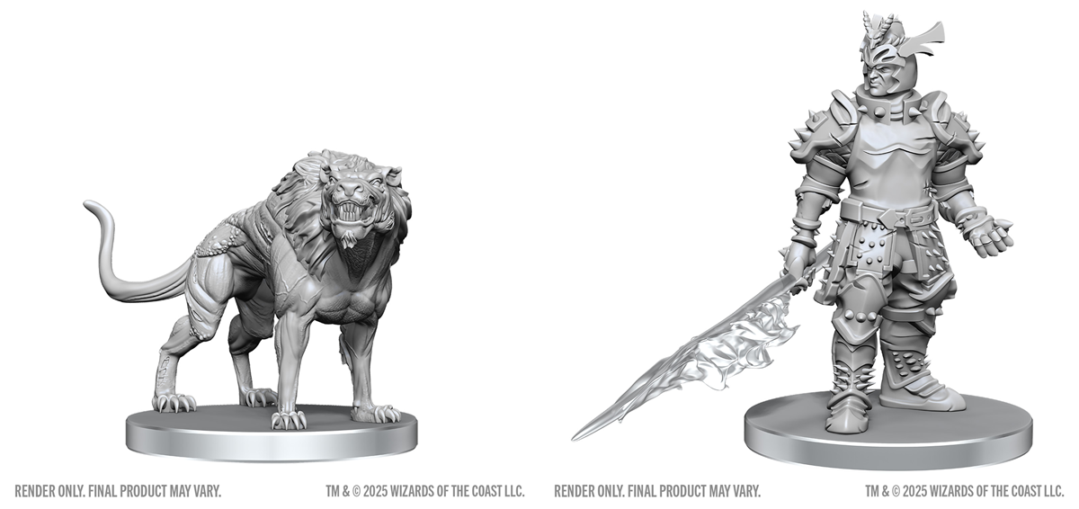 D&D Unpainted Hell Hound & Narzugon (WV28)