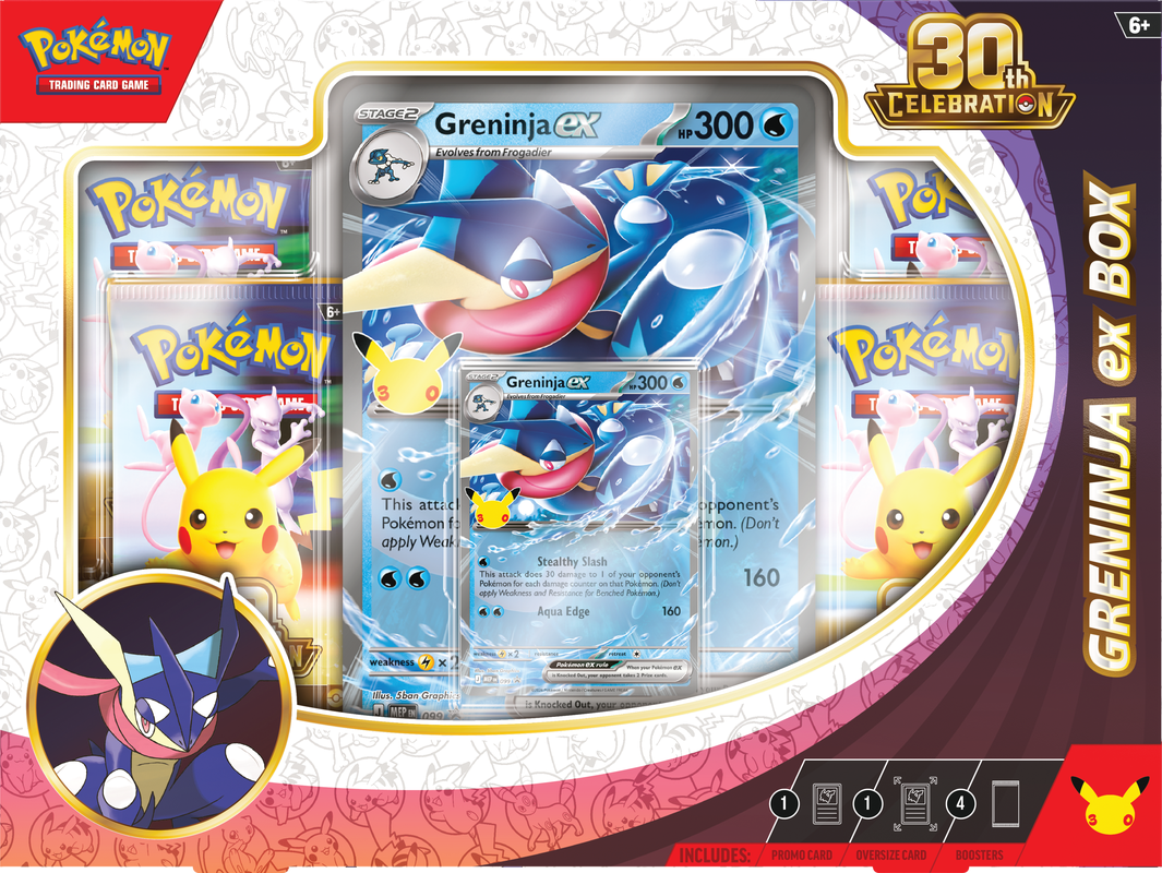 Pokemon 30th Celebration Sylveon EX/Greninja EX Box