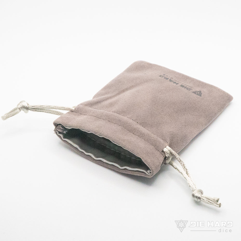 Velvet Dice Bag - Gray 3x4"