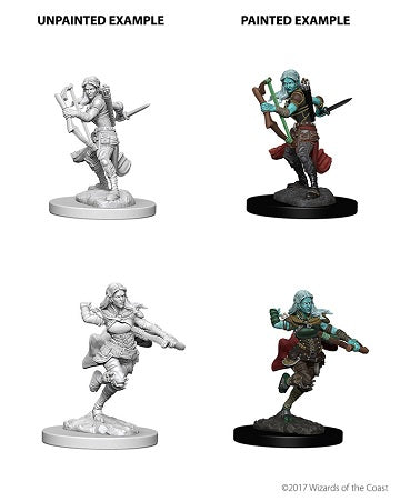 D&D Unpainted Female Air Genasi Rogue Miniatures