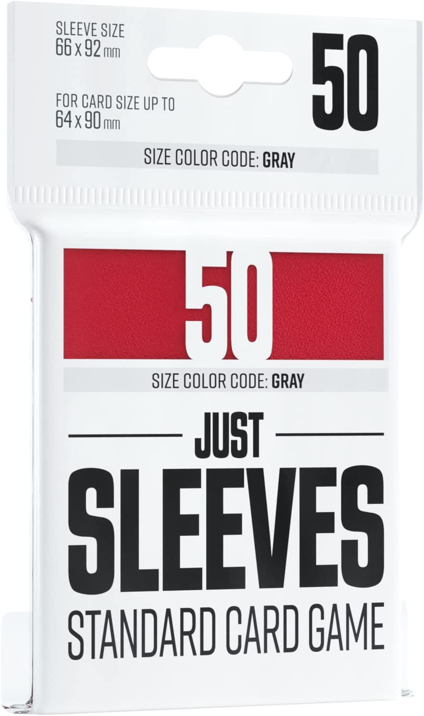 Gamegenic Just Sleeves Red Standard Sleeves (50ct)