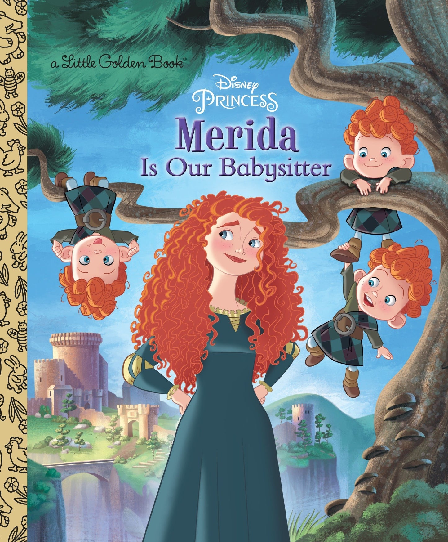 Little Golden Book Disney Merida is our Babysitter
