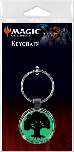 Magic the Gathering Forest Mana Keychain