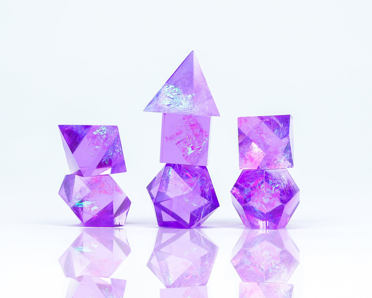 Sirius Dice Cloak & Dagger Purple Dice Set 7-Piece