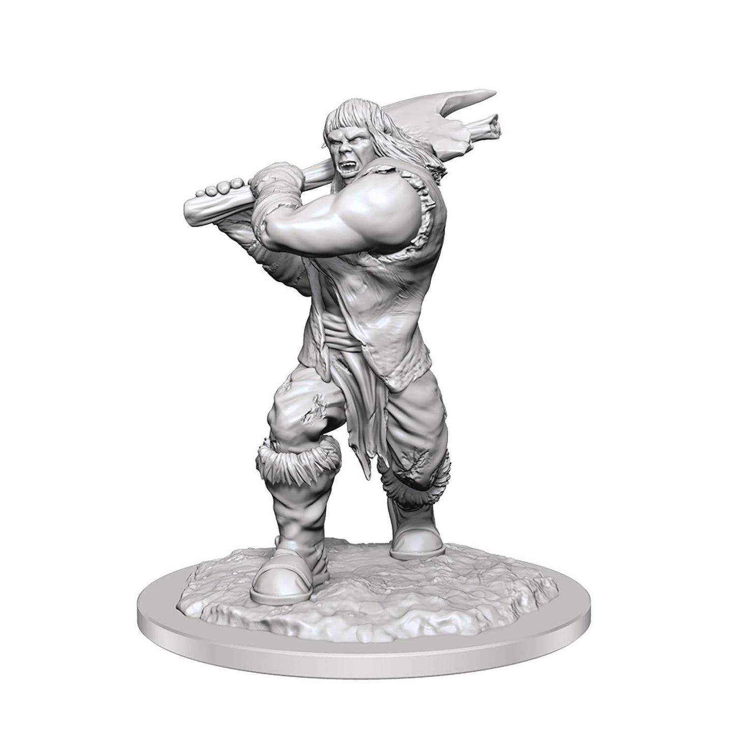 D&D Unpainted Ogre Female Miniature