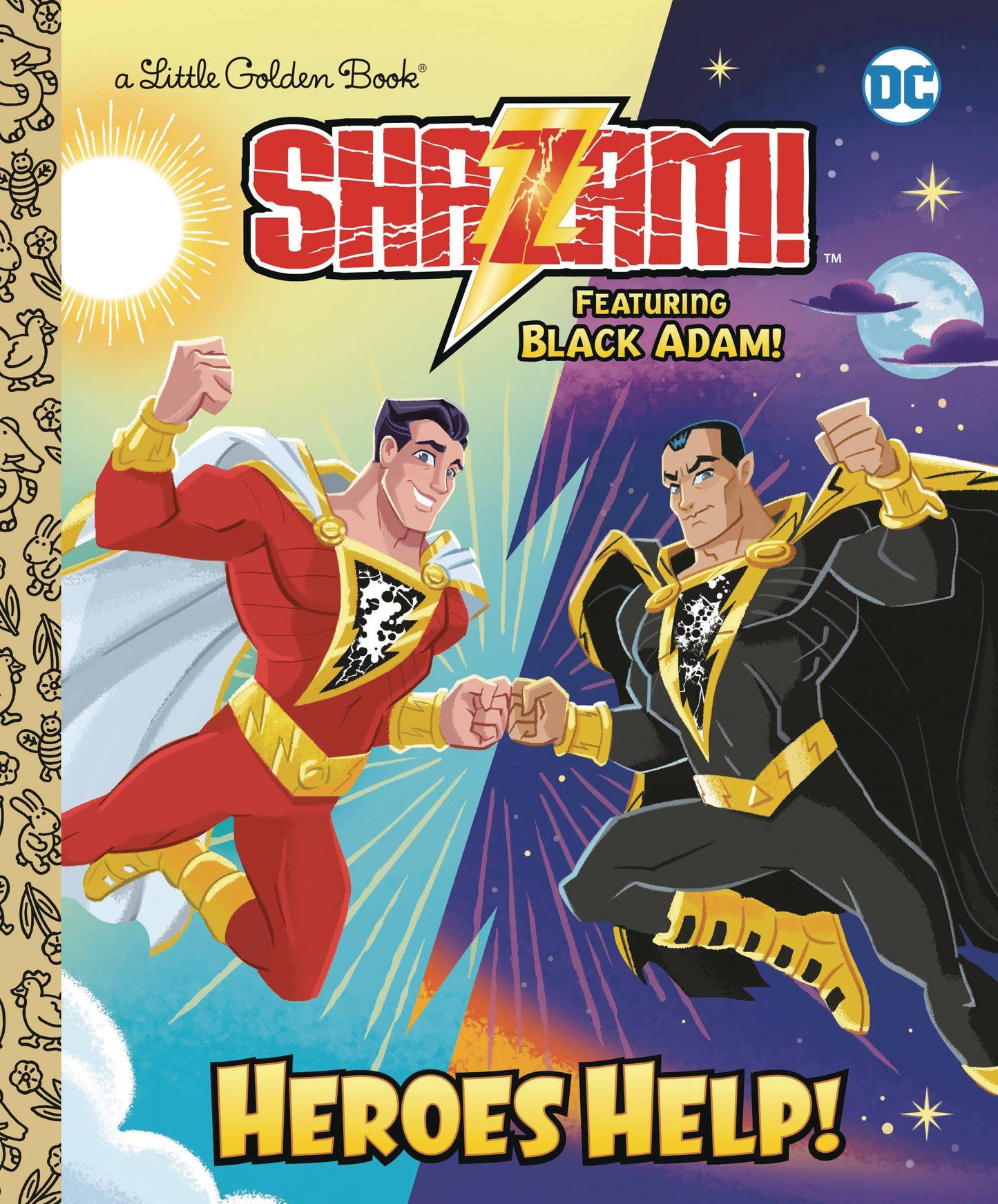 DC Heroes Shazam! Featuring Black Adam Heroes Help Little Golden Book
