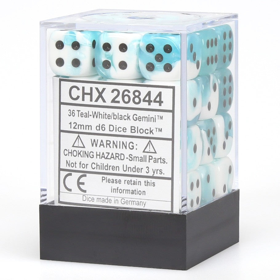 Gemini 36D6 Teal-White with Black