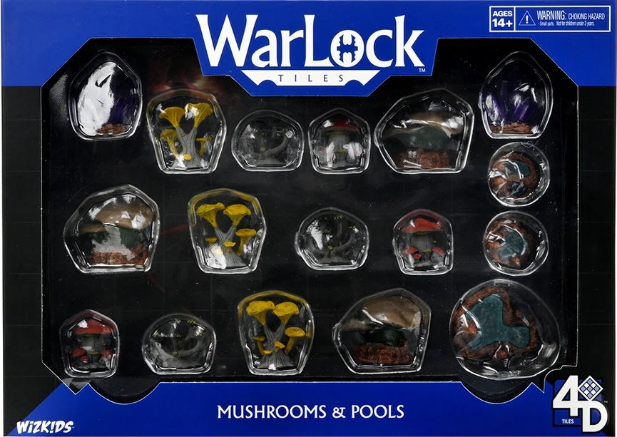 Warlock Tiles Caverns Accessory Mushrooms & Pools