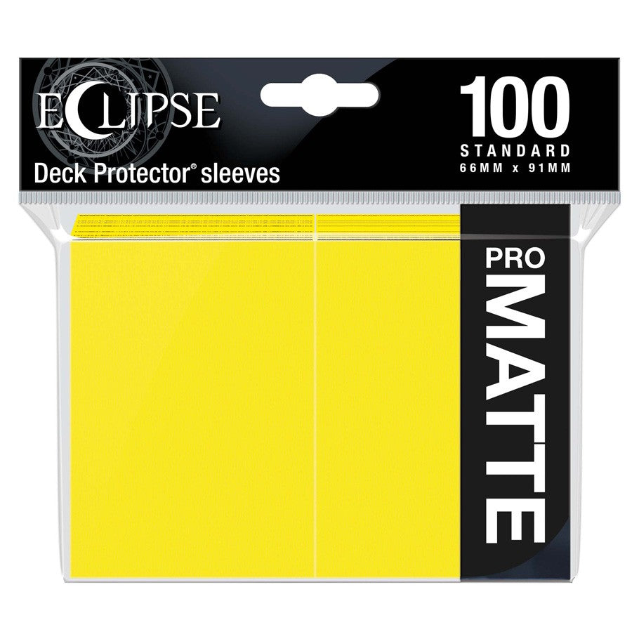 Pro-Matte Eclipse Lemon Yellow Sleeves 100ct
