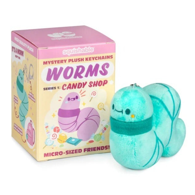 Squishable Worms Candy Shop Mystery Plush Keychain