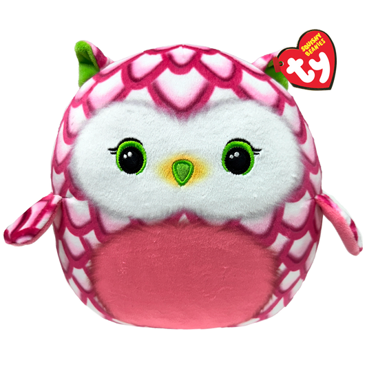 Tootie 10" Squish-a-boo Pink Owl