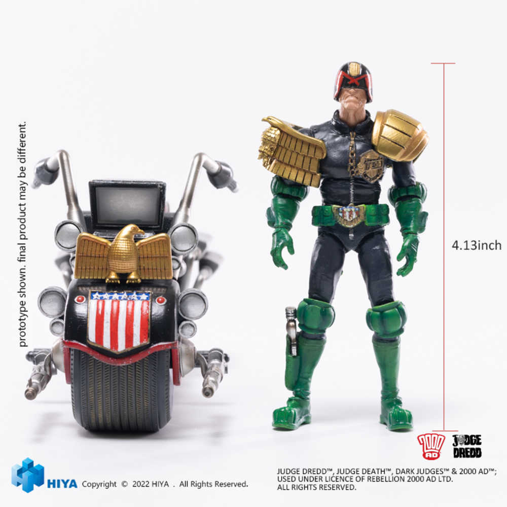 Judge Dredd Dredd & Lawmaster Mk II Previews Exclusive 1/18 Exquisite Mini A