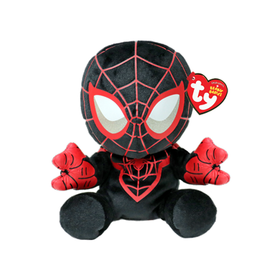 Miles Morales Spider-Man Ty 7.5" Floppy Plush