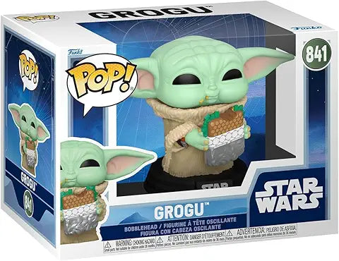 Pop Mandalorian & Grogu with Food