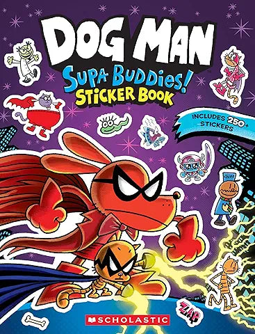 Dog Man Supa Buddies Sticker Book