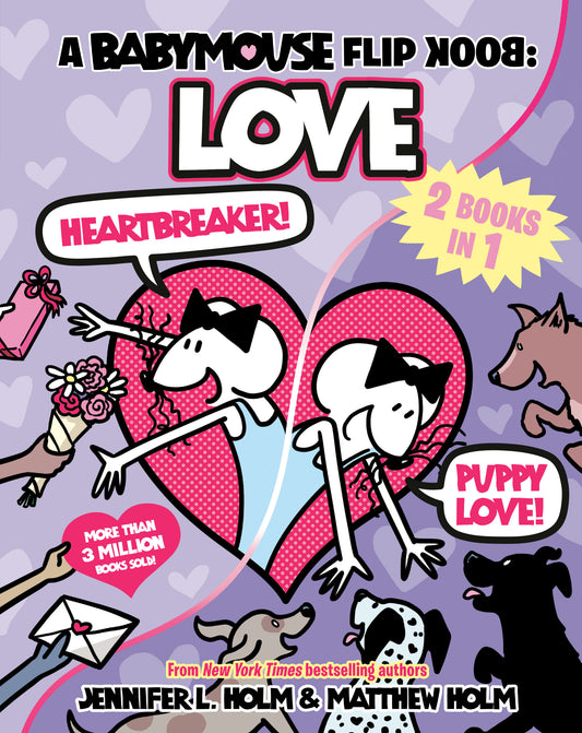 A Babymouse Flip Book Love Heartbreaker and Puppy Love