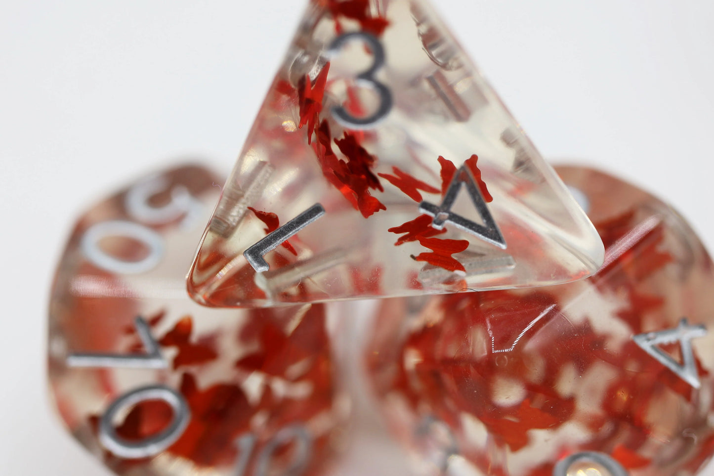 Butterfly Kiss Orange Dice Set
