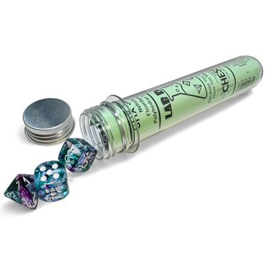 Lab Dice 8: Nebula Flourite/White 8pc Set
