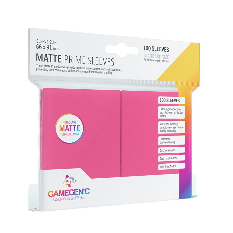 Gamegenic Matte Prime Pink Sleeves 100ct