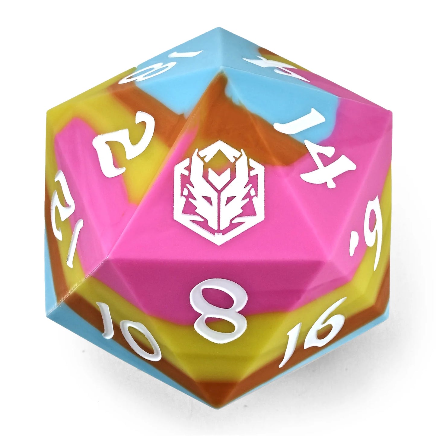 55mm Chonk Rubber Silicon D20 Radiant Whispers