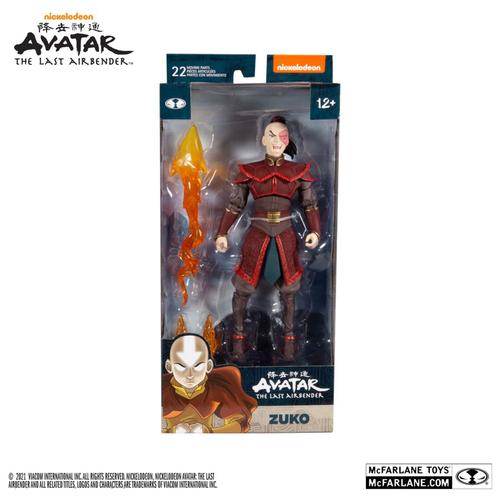 Avatar Zuko with Face Scar and Flames Action Figure