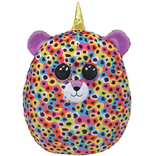 Ty Giselle Rainbow Leopard 10" Squish-a-Boo