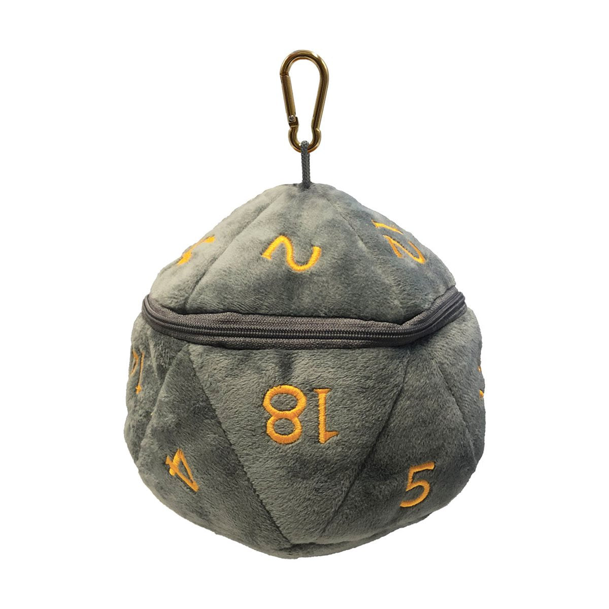 D&D D20 Plush Dice Bag Grey