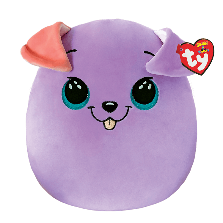 Bitsy Purple Dog 10" Squish-a-Boo