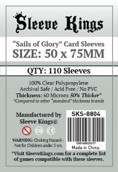 Card Sleeves 50 x 75mm