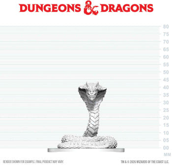 D&D Unpainted Guardian Naga (WV29)