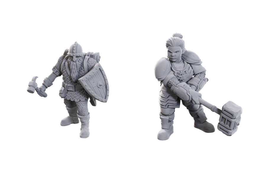 D&D Unpainted Dwarves 50th Anniversary Limited Edition