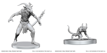 D&D Unpainted Bulezau & Quasit (WV28)