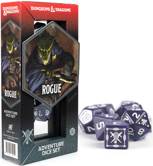 D&D Adventure Dice: Rogue - Purple 17pc Set