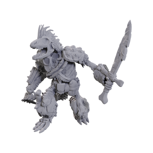 D&D Unpainted WV23 Lizardfolk Skeleton