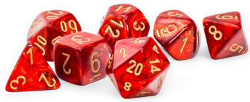 Scarab Scarlet/Gold Mega-Hedral 7-Die Set