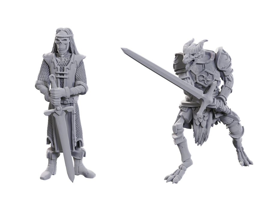 D&D Unpainted Skeleton Knights 50th Anniversary Limited Edition