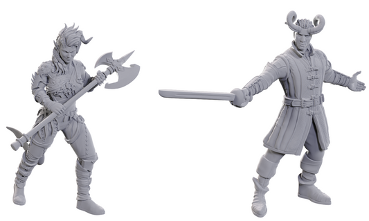 D&D Unpainted Wyll & Karlach (Baldur's Gate 3)