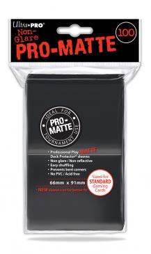 Pro-Matte Black Sleeves 100ct