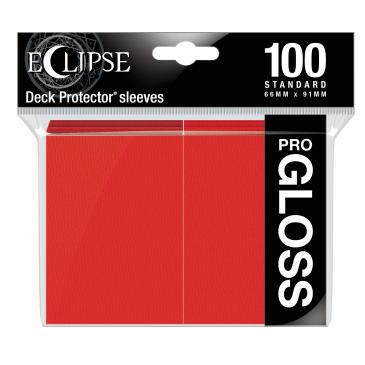 Eclipse Gloss Apple Red Deck Protector (100 Sleeves)